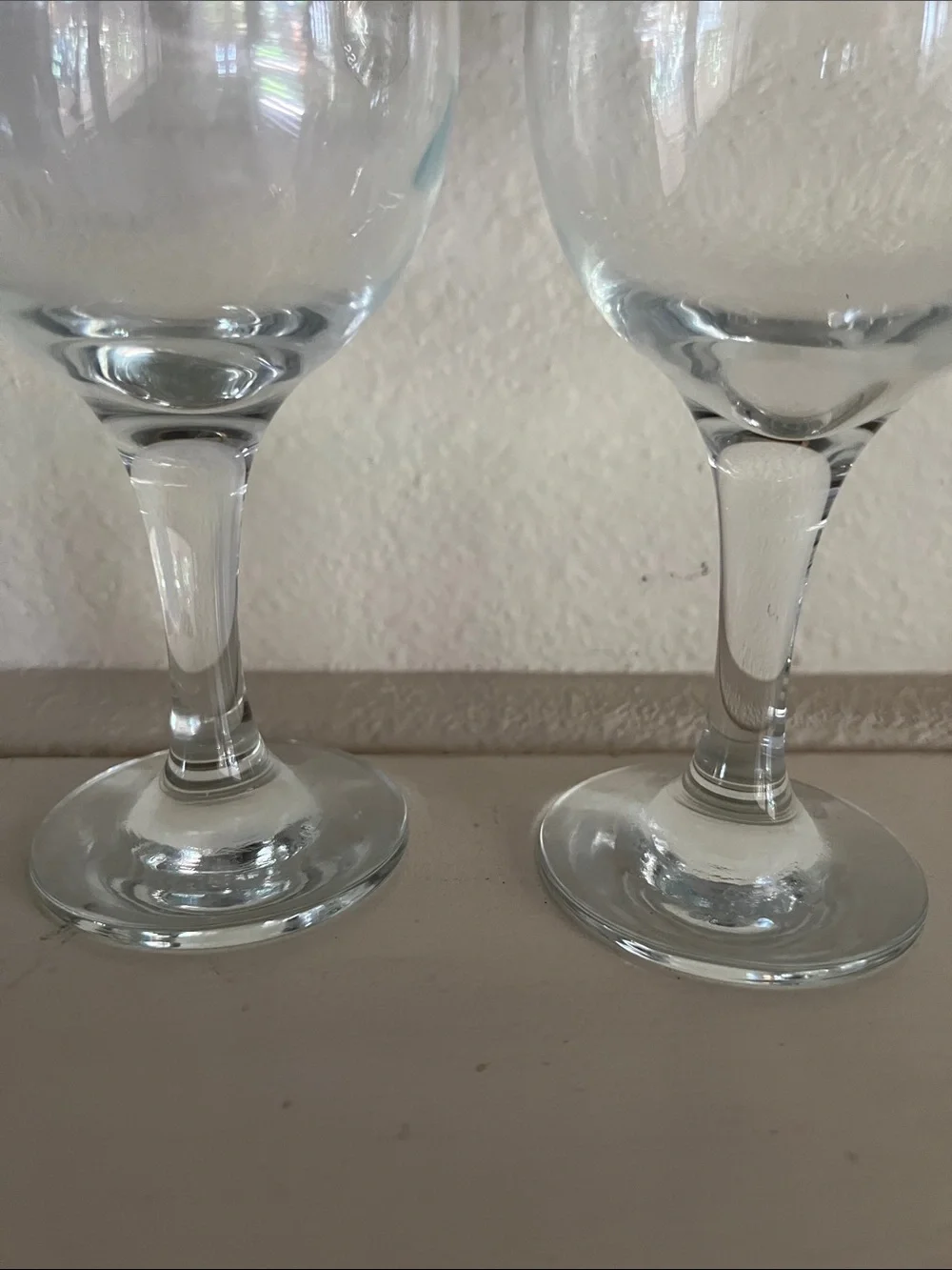 Pasabache Circleware Crystal Wine Glasses with Gold Rim set of 2